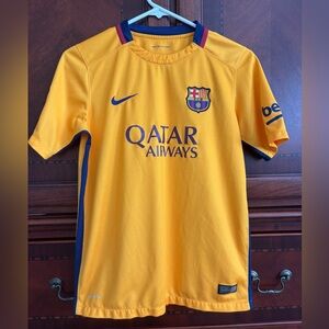Nike Kids Barcelona Soccer Jersey - Gold